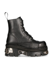 Load image into Gallery viewer, New Rock Boots Shoes Boots Platform Black METALLIC M-NEWMILI083-S36