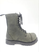 Lade das Bild in den Galerie-Viewer, Sendra Stiefel 10 Loch "Fettleder" Schwarz Echtleder Stahkappe Made in Spain