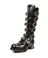 Load image into Gallery viewer, New Rock Schuhe High Boots M-MR009-C1 Stiefel Gothic Echtleder