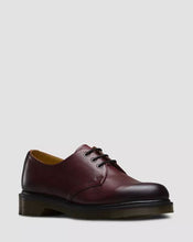 Load image into Gallery viewer, Dr. Martens 3-Loch Unisex Halbschuhe 1461 ANTIQUE TEMPERLEY Echtleder Cherry Red 21153600