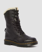 Lade das Bild in den Galerie-Viewer, Dr.Martens AIMILITA GRIZZLY MILLED NAPPA GEFÜTTERT Echtleder Schwarz 22694001