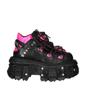 Load image into Gallery viewer, <tc>New Rock Plateau Ankle Boots Metallic M-TANK106-C2 with Tanksole Black</tc>