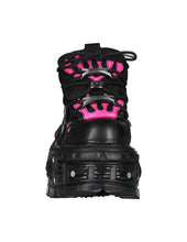 Load image into Gallery viewer, <tc>New Rock Plateau Ankle Boots Metallic M-TANK106-C2 with Tanksole Black</tc>