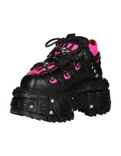 Load image into Gallery viewer, <tc>New Rock Plateau Ankle Boots Metallic M-TANK106-C2 with Tanksole Black</tc>