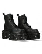 Lade das Bild in den Galerie-Viewer, New Rock Shoes Boots Stiefel TANK083-C1 Gothic Tank Collection Black Echtleder