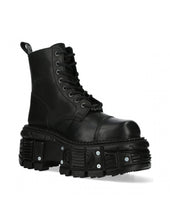 Lade das Bild in den Galerie-Viewer, New Rock Shoes Boots Stiefel TANK083-C1 Gothic Tank Collection Black Echtleder
