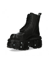 Lade das Bild in den Galerie-Viewer, New Rock Shoes Boots Stiefel TANK083-C1 Gothic Tank Collection Black Echtleder