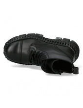 Load image into Gallery viewer, New Rock Shoes Boots Boots M-MILI084N-S5 Gothic Tank Collection Black Real Leather