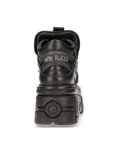 Load image into Gallery viewer, New Rock Plateau Ankle Boots Metallic M- 106-S29 Schwarz