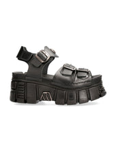 Lade das Bild in den Galerie-Viewer, New Rock Plateau-Sandale Echtleder BIO BLACK TOWER M-BIOS101SF-C1 Gladiator