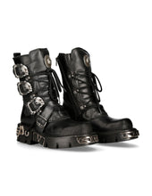 Load image into Gallery viewer, New Rock Shoes Shoes Boots Boots M.391-S1 Biker Boots Gothic Real Leather Skull
