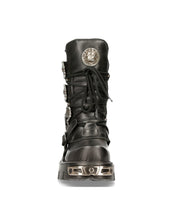 Load image into Gallery viewer, New Rock Shoes Shoes Boots Boots M.391-S1 Biker Boots Gothic Real Leather Skull