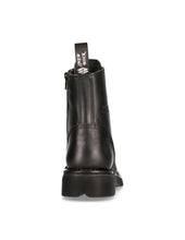 Lade das Bild in den Galerie-Viewer, New Rock Ankle Boot Metallic M-NEWMILI083-S1 Echtleder Schwarz