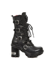 Load image into Gallery viewer, New Rock NEOTRAIL M-NEOTYRE05-S1 Platform Genuine Leather Boots Black Lily