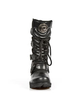Load image into Gallery viewer, New Rock M-TR003-S1 Platform Genuine Leather Boots Black