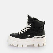 Lade das Bild in den Galerie-Viewer, Buffalo Raven Laceup Mid Sneaker High vegan, Black
