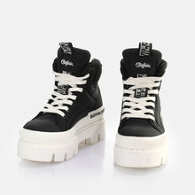 Lade das Bild in den Galerie-Viewer, Buffalo Raven Laceup Mid Sneaker High vegan, Black