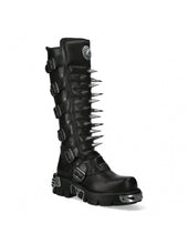 Load image into Gallery viewer, New Rock Shoes Shoes Boots Boots M-718P-C2 Gothic Genuine Leather