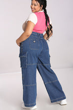 Lade das Bild in den Galerie-Viewer, Y2k Utility Demin Wide-Leg Jeans