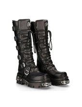 Load image into Gallery viewer, New Rock Schuhe High Boots M-272-S1 Stiefel Gothic Echtleder