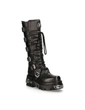 Load image into Gallery viewer, New Rock Schuhe High Boots M-272-S1 Stiefel Gothic Echtleder