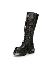 Load image into Gallery viewer, New Rock Schuhe High Boots M-272-S1 Stiefel Gothic Echtleder