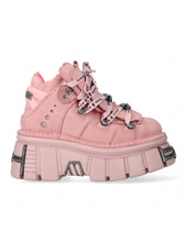 Load image into Gallery viewer, <tc>New Rock Plateau Ankle Boots Metallic M-106-C158 Pink Rosa</tc>