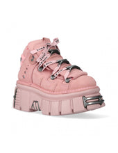Load image into Gallery viewer, <tc>New Rock Plateau Ankle Boots Metallic M-106-C158 Pink Rosa</tc>