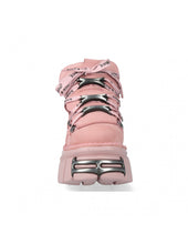 Load image into Gallery viewer, <tc>New Rock Plateau Ankle Boots Metallic M-106-C158 Pink Rosa</tc>