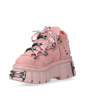 Load image into Gallery viewer, <tc>New Rock Plateau Ankle Boots Metallic M-106-C158 Pink Rosa</tc>