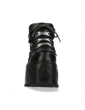 Load image into Gallery viewer, <tc>New Rock Plateau Ankle Boots Metallic M-106-C174 Black</tc>