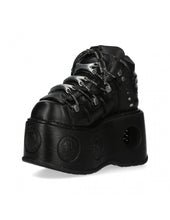 Load image into Gallery viewer, <tc>New Rock Plateau Ankle Boots Metallic M-106-C174 Black</tc>