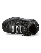 Load image into Gallery viewer, <tc>New Rock Plateau Ankle Boots Metallic M-106-C174 Black</tc>