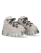 Load image into Gallery viewer, New Rock Platform Ankle Boots Metallic M-106-S1 Black