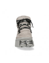 Load image into Gallery viewer, New Rock Platform Ankle Boots Metallic M-106-S1 Black