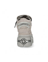 Load image into Gallery viewer, New Rock Platform Ankle Boots Metallic M-106-S1 Black