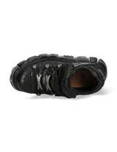 Load image into Gallery viewer, New Rock Platform Ankle Boots Metallic M-106-S1 Black