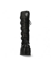 Lade das Bild in den Galerie-Viewer, New Rock Schuhe High Boots M-272-C55 Stiefel Gothic Echtleder mit Plattform
