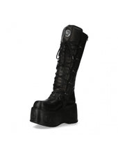 Lade das Bild in den Galerie-Viewer, New Rock Schuhe High Boots M-272-C55 Stiefel Gothic Echtleder mit Plattform