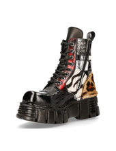 Lade das Bild in den Galerie-Viewer, New Rock Schuhe Shoes Boots Stiefel M-MILI245-S1 Patchwork