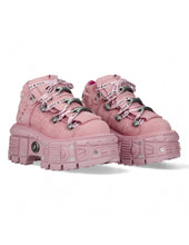 Load image into Gallery viewer, <tc>New Rock Plateau Ankle Boots Metallic M-106-C158 Pink Rosa</tc>