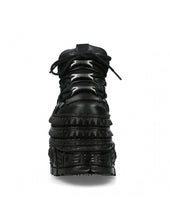 Load image into Gallery viewer, <tc>New Rock Plateau Ankle Boots Metallic M-TANK106-C2 with Tanksole Black</tc>