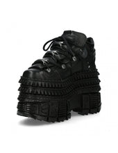 Load image into Gallery viewer, <tc>New Rock Plateau Ankle Boots Metallic M-TANK106-C2 with Tanksole Black</tc>