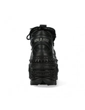 Load image into Gallery viewer, <tc>New Rock Plateau Ankle Boots Metallic M-TANK106-C2 with Tanksole Black</tc>