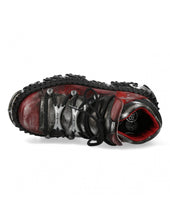 Load image into Gallery viewer, New Rock Platform Ankle Boots Metallic M-106-S1 Black