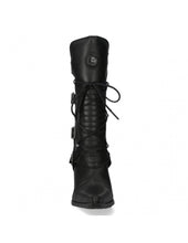 Load image into Gallery viewer, New Rock M-TR003-S1 Platform Genuine Leather Boots Black