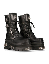 Load image into Gallery viewer, New Rock Shoes Shoes Boots Boots M.373-S4 Biker Boots Gothic Genuine Leather