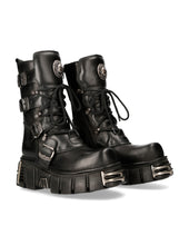 Load image into Gallery viewer, New Rock Shoes Shoes Boots Boots M.373-S4 Biker Boots Gothic Genuine Leather