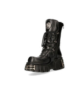 Load image into Gallery viewer, New Rock Shoes Shoes Boots Boots M.373-S4 Biker Boots Gothic Genuine Leather