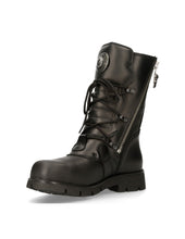 Load image into Gallery viewer, New Rock Schuhe Boots M.1473 mit Stahlkappe Stiefel Bikerstiefel Gothic Skull